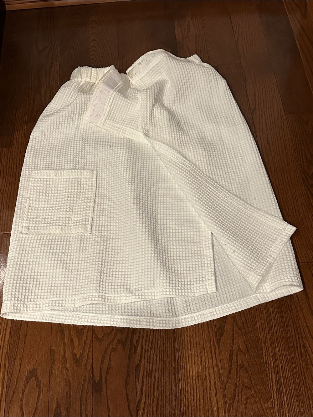 Spa sauna Waffle wrap with Patch Pocket